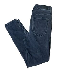 Madewell 10" High-Rise Faded Black Denim Skinny Jeans Size 27P